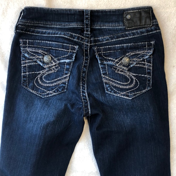 Silver Jeans Blue Suki Surplus Curvy Fit Bootcut Jeans Size 27 - Picture 9 of 14